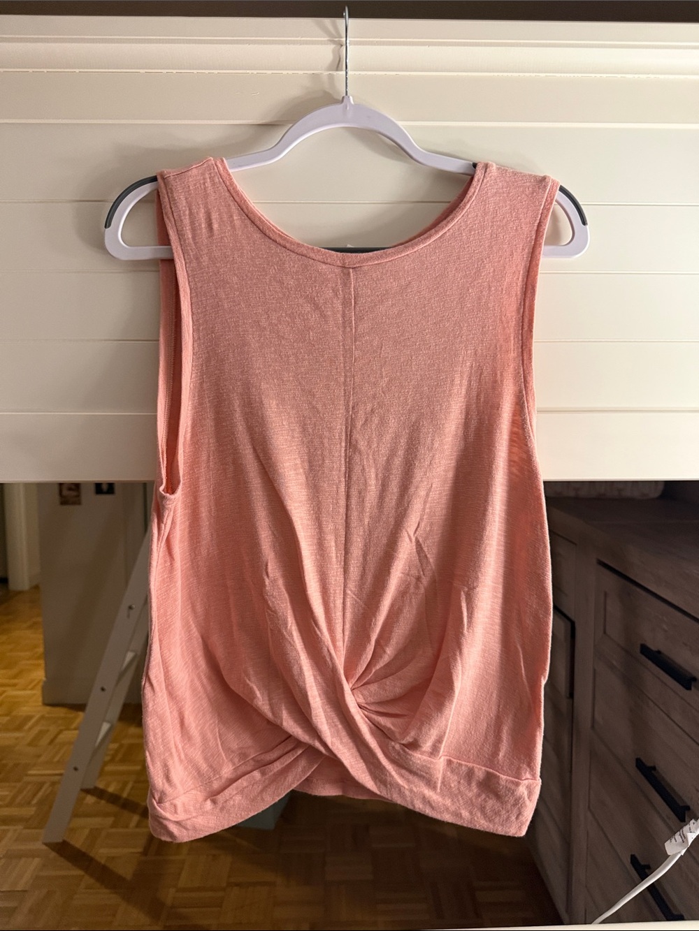 Soma Peach Twist-Back Tank Top